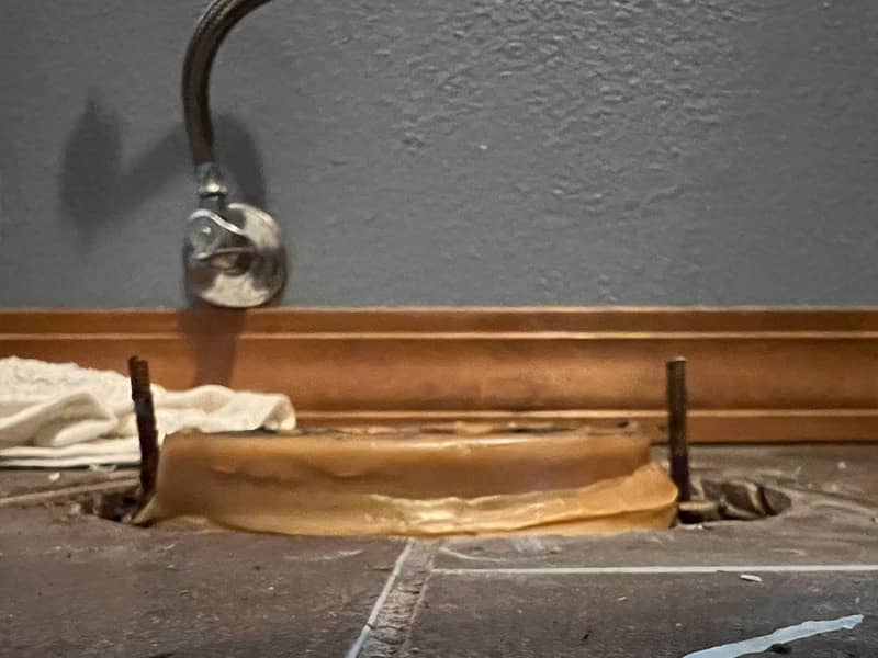Before Toilet Flange Installation